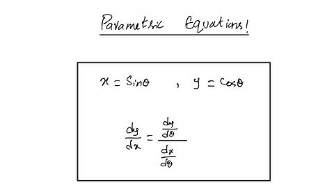 A2 Math P3: Differentiation Of PARAMETRIC EQUATIONS. Concepts With Examples. Sun, 12 September 2021.