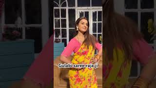 Akshra Singh Gulabi Saree Raja Ji