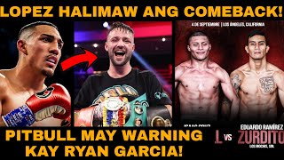 Pitbull MALAKAS Ang Kalaban, May Warning Kay Ryan Garcia, Teofimo Lopez HALIMAW Ang Comeback!