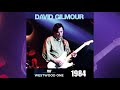 David Gilmour - Run Like Hell (Live 1984, Westwood One FM)