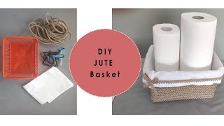 How To Easily Quickly Cheaply Make A Beautiful JUTE Basket DIY / Корзинка Из ДЖУТА Легко Быстро