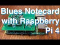 Blues Notecard with Raspberry Pi 4 HAT