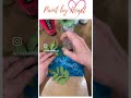 Gelli Plate Printing with a Breathe Stencil and Leaves #gelliprintingtechniques