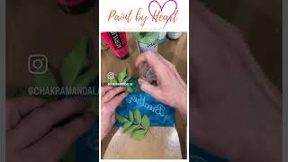 Gelli Plate Printing with a Breathe Stencil and Leaves #gelliprintingtechniques