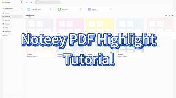 Noteey PDF Highlight Tutorial | Read, Highlight, and Organize Smarter