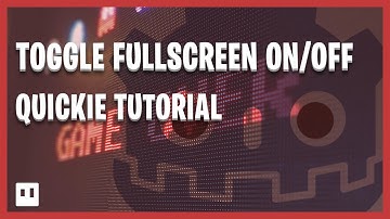 QUICKIE | TOGGLE FULLSCREEN MODE ON/OFF WITH GODOT ENGINE