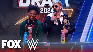 Logan Paul, IShowSpeed announce 2024 WWE Draft Night Two Round 2 picks | WWE on FOX