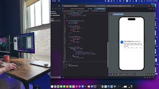 ASMR Programming - SwiftUI Twitter Post iPhone App - No Talking (iOS, Xcode)