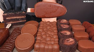 çikolatalı tatlı CHOCOLATE 🍫 MILKA ICE CREAM CAKE MAGNUM DESSERTS EATING ASMR MUKBANG