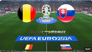 🔴LIVE BELGIUM vs SLOVAKIA I UEFA EURO 2024 I LIVE FOOTBALL MATCH