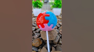 Roll Cube lolipop Unboxing 😍 this chocolate surprised me 😲 #shorts #cube #lollipop