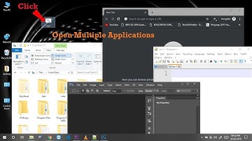 Open multiple applications and files in one click using batch programming.
