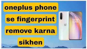 oneplus phone se fingerprint lock kaise hataye || fingerprint lock kaise remove Karen oneplus phone