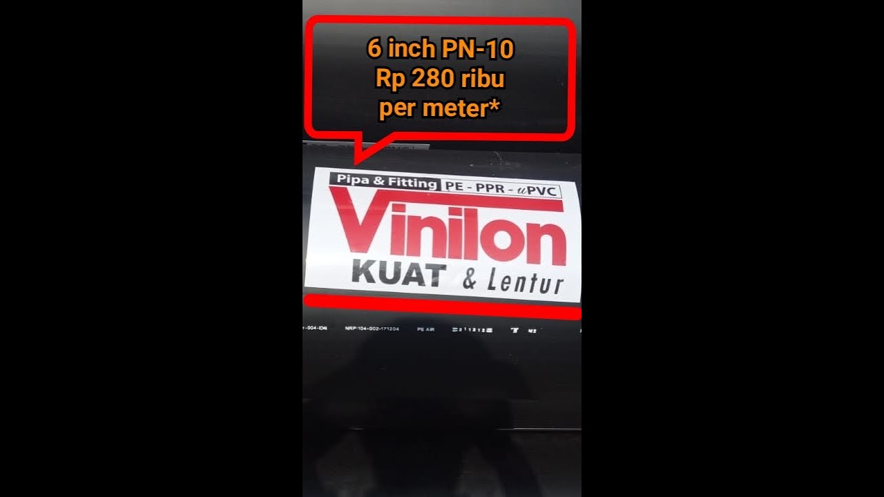 Harga Pipa HDPE VINILON @6meter