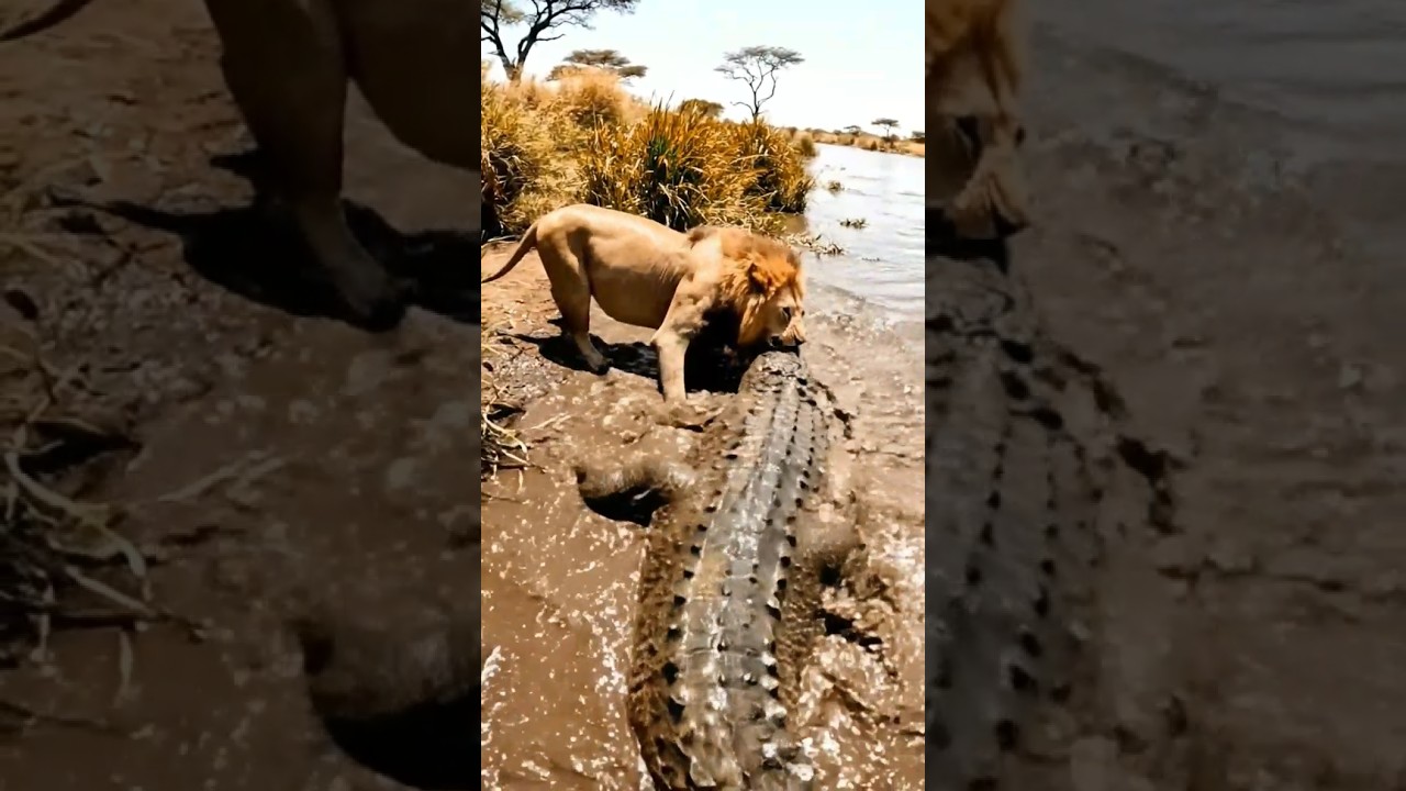 Lion vs Crocodile - you won't believe what happens! 