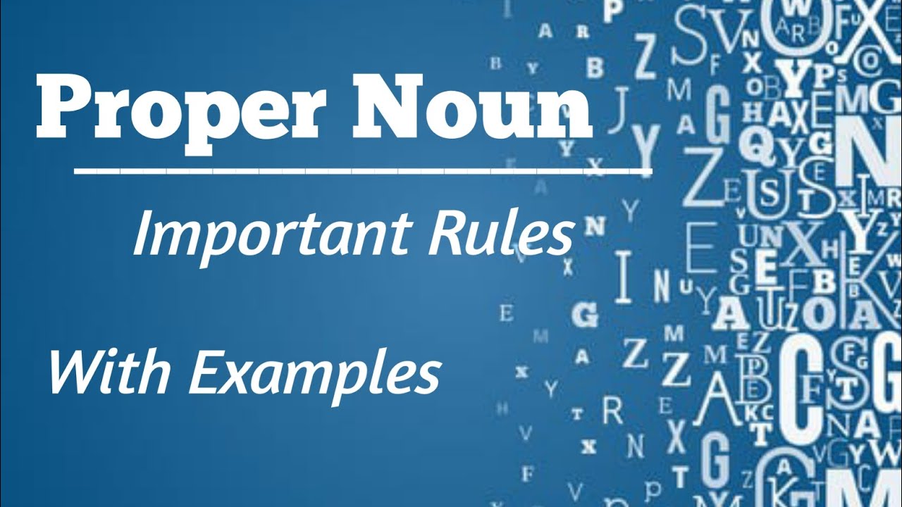 Proper Noun//# Important Rules//with Examples in 3 minutes//English ...
