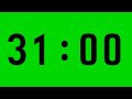 31 Minute Countdown Timer Chroma Key / No Sound