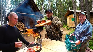 РАСТАЩИЛО НА ИЗБЕ \ КУРЬЕР  ДОСТАВИЛ РЫБУ ПРЯМО В ЛЕС \ "БРУСТАЕВКА" И НОВЫЙ КАЗАН В ДЕЛЕ