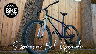 How to add a suspension fork to a mountain bike - Restomod