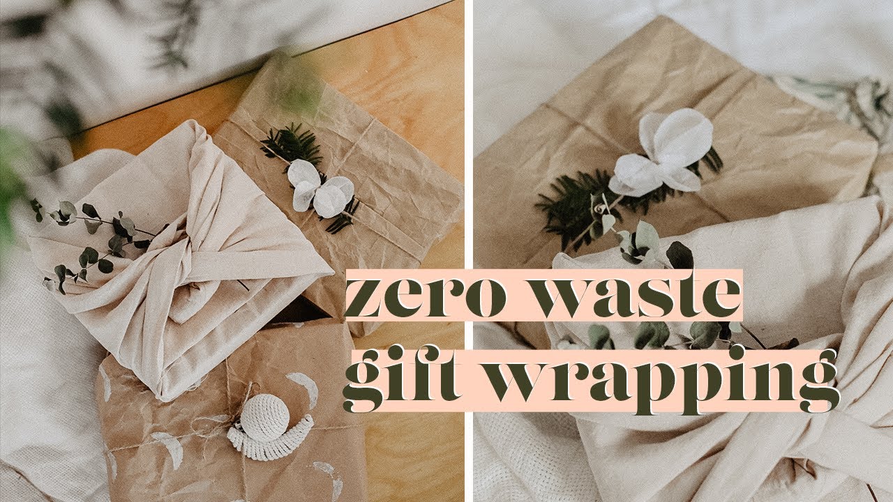 zero waste gift wrapping ideas  how to make DIY recycled wrapping