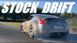 Drifting mostly stock Nissan 370z (Lindauring racetrack)