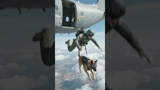 Watch This K9 Parachute Jump 😱🐕🪂 | Elite Military Dog Training #military #sportingdogs #workingdog