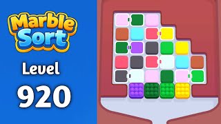 Marble sort Level 920 solution gameplay 