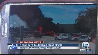 Plane crashes into warehouse after takeoff