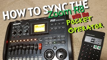 HOW TO SYNC THE ZOOM R8 WITH A POCKET OPERATOR: Quick Tutorial // #zoomr8