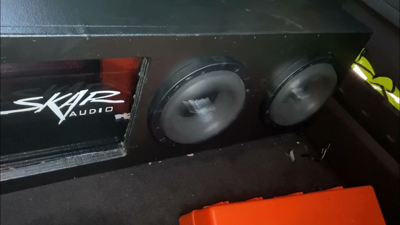 (4) Skar EVL 8’s in a ported box I built on a Taramps Smart 5k (2nd