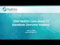 2020 radsite conebeam ct standards overview