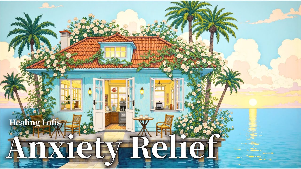 Comforting Slow Tempo Lofi 🎵 Stop Anxiety, Relax Your Mind