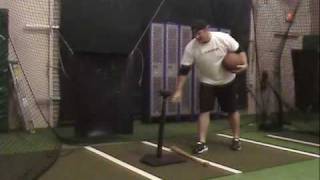 Baseball Hitting Drill - Basketball Tee Drill