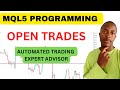 An EA That Opens Trades #programming #coding #expertadvisor #expertadvisors #mql5