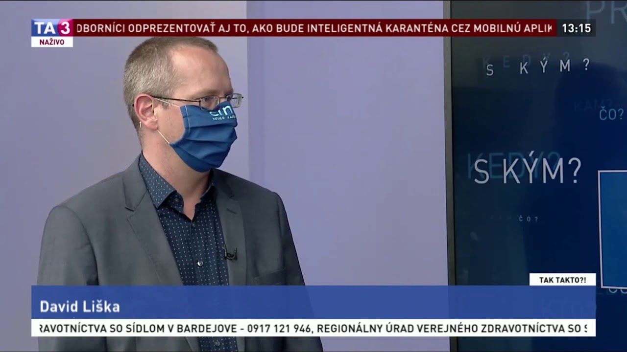 CINRE - primár MUDr.  Liška David v TA3 o COVID   19