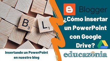 Cómo insertar un PDF de Google Drive a Blogger