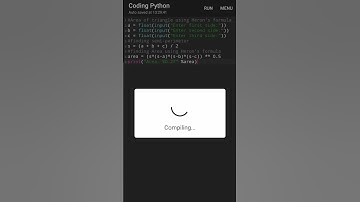 Program to calculate the Area of a triangle with three side lengths using Heron