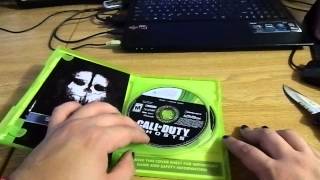 Call of Duty Ghosts Xbox 360 Unboxing plus dog tags, poster and patch