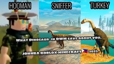 Dinosaur World Mobile,What dinosaurs in DWM says about you.