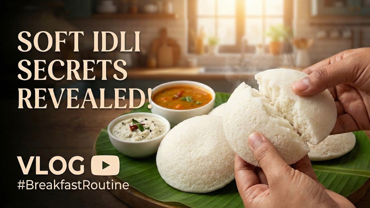 Cook With Me: Healthy South Indian Breakfast Vlog | Why your Idlis are hard? Watch this! ❌👉✅ 