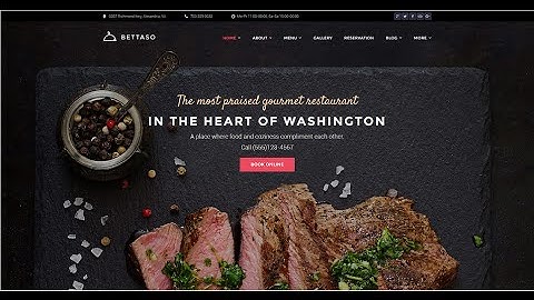 Bettaso - Cafe and Restaurant Responsive WordPress Theme #58667