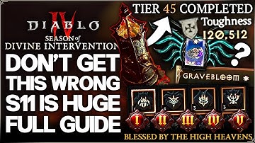 Diablo 4 - WARNING: Season 11 Reworks the Game - ALL You NEED to Know Going In - ALL Class Guide!