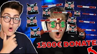 ΤΟΥ ΕΚΑΝΑΝ 1500€ DONATE ΣΥΝΟΛΙΚΑ ΣΕ ΔΥΟ STREAMS!!! 😱 ( ΤΡΕΛΑΘΗΚΕ)