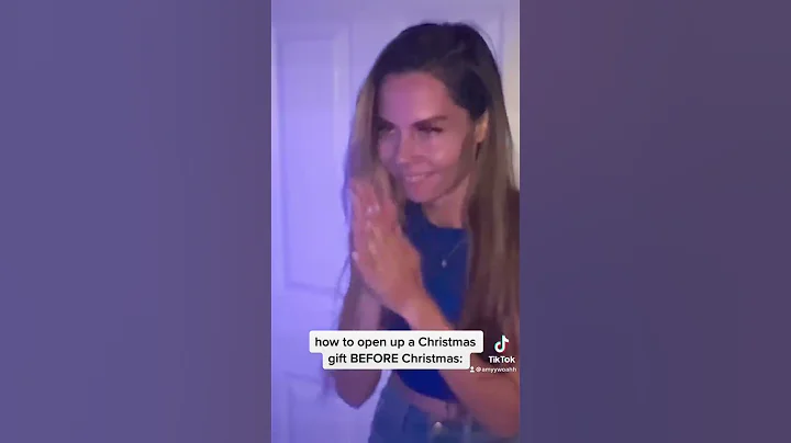 How To Open A Christmas Gift BEFORE Christmas: