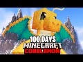 I spent 100 days in dragon type only minecraft pokmon against my rival duos cobblemon