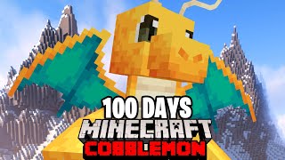 I Spent 100 DAYS in DRAGON TYPE ONLY Minecraft Pokémon Against My Rival! (Duos Cobblemon)