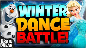 Elsa vs Olaf Dance Battle! | Brain Break | Just Dance | GoNoodle Games For Kids