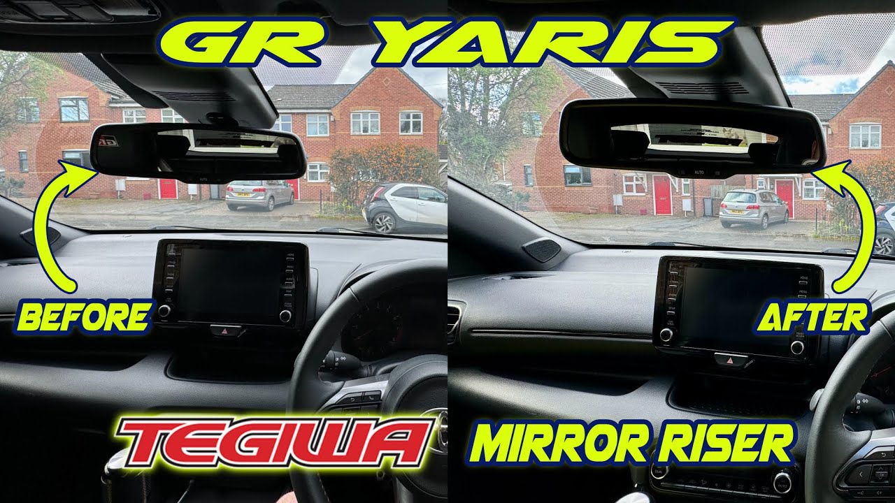 Gr4 Rear Mirror Riser Solving The GR Yaris Issue With Tegiwa v2 Mirror Riser - YouTube