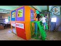DIY Манкиту дети красят 2 этажный дом для детей / DIY colors playhouse for kids