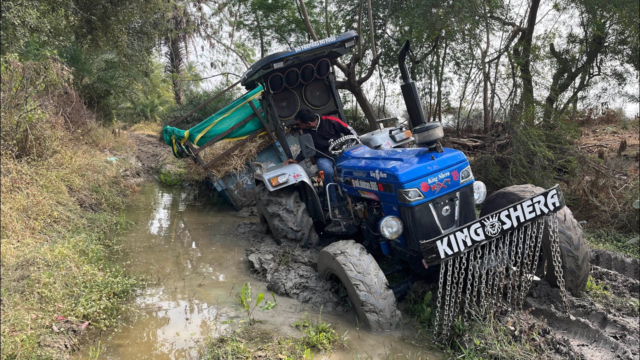 🚜 King Shera Tractor Fas Gaya | Dangerous Recovery 😱